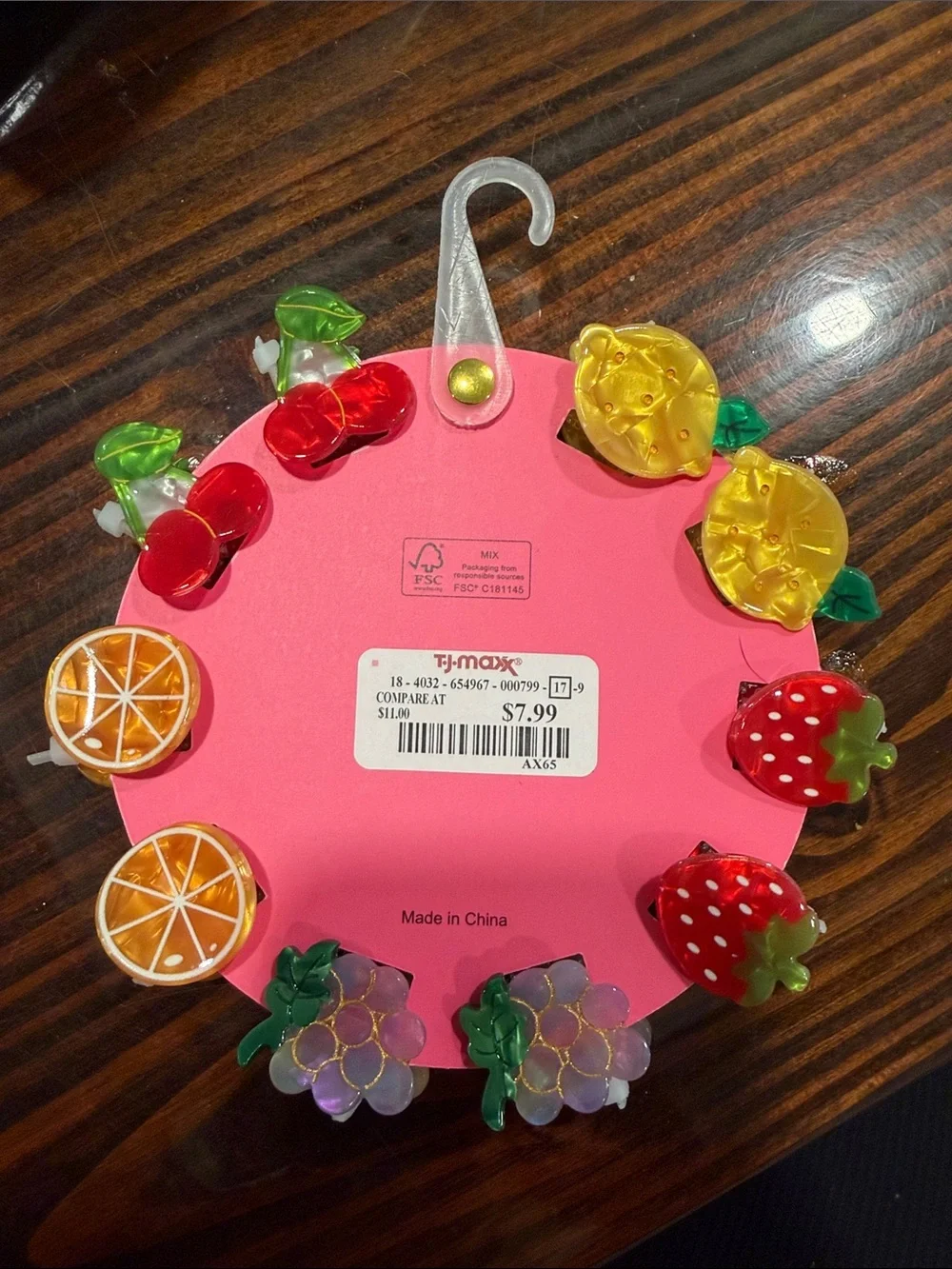 Piper.k Fruit Hair Clip Set — Multicolor Girls Hair Accessories